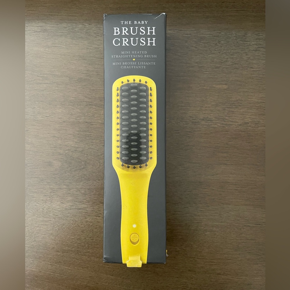 Drybar Yellow Mini Heated Straightening Brush